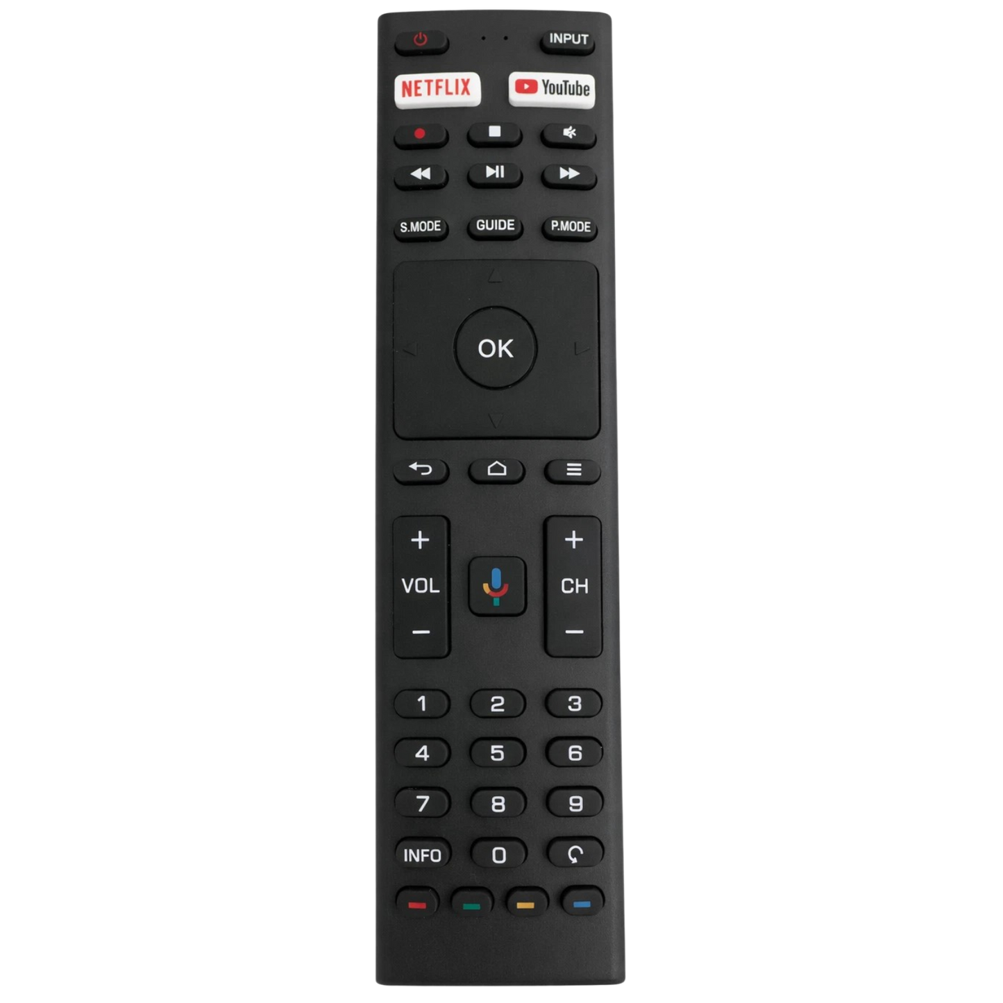 Replacement Remote Control for JVC Konka RM-C3369 RM-C3416 | Suits Android TV