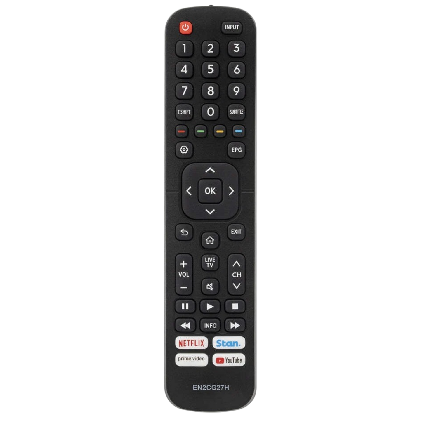 Replacement Remote Control for Hisense EN2CG27H | Suits R5 R6 S4 S5 Series TV