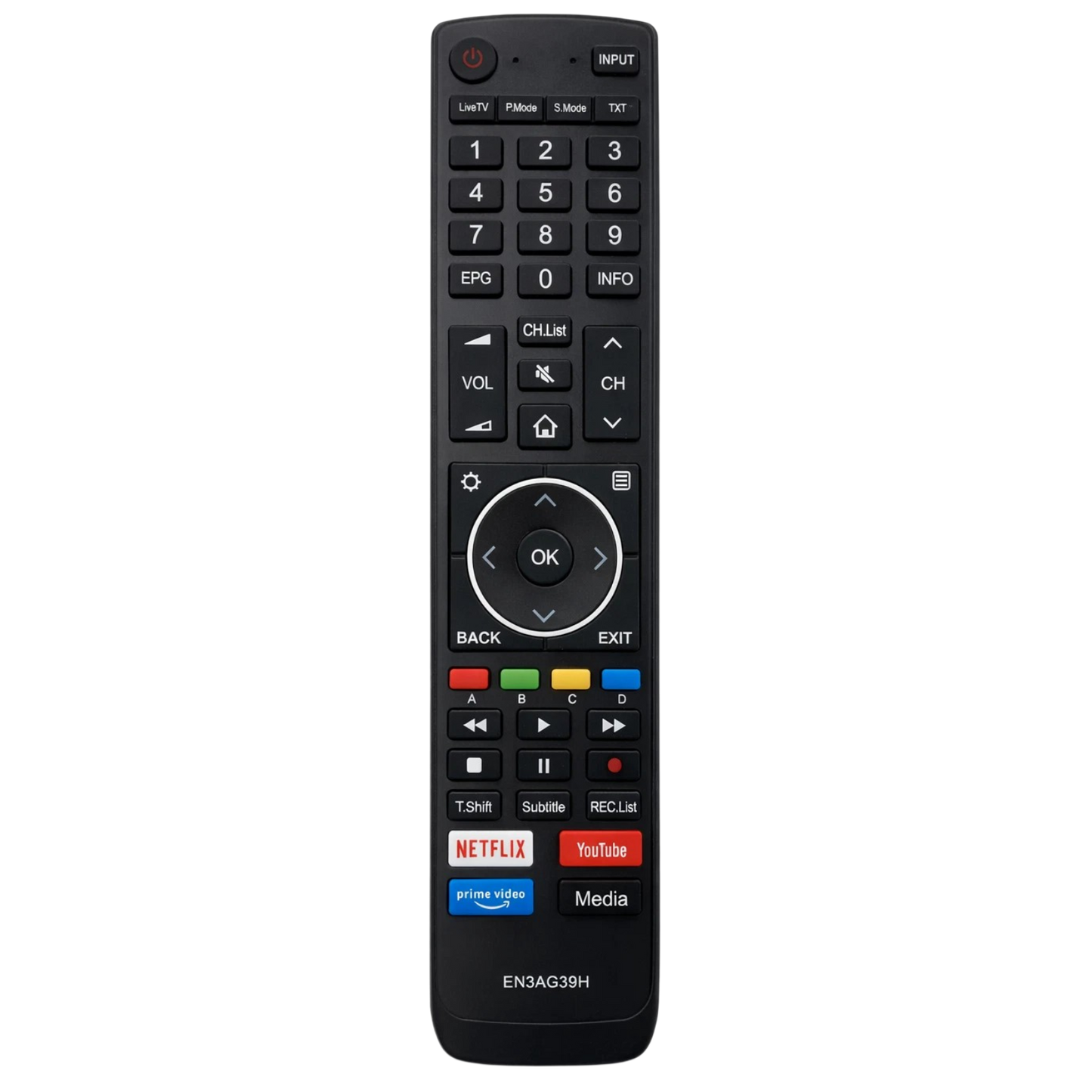 Replacement Remote Control for Hisense EN3AG39H | Suits R7 R8 N7 P7 P8 TV