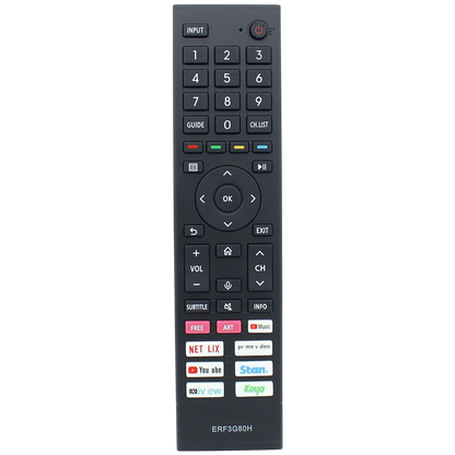 Replacement Remote Control for Hisense ERF3G80H | Suits A7G U7G A7HAU U7HAU TV
