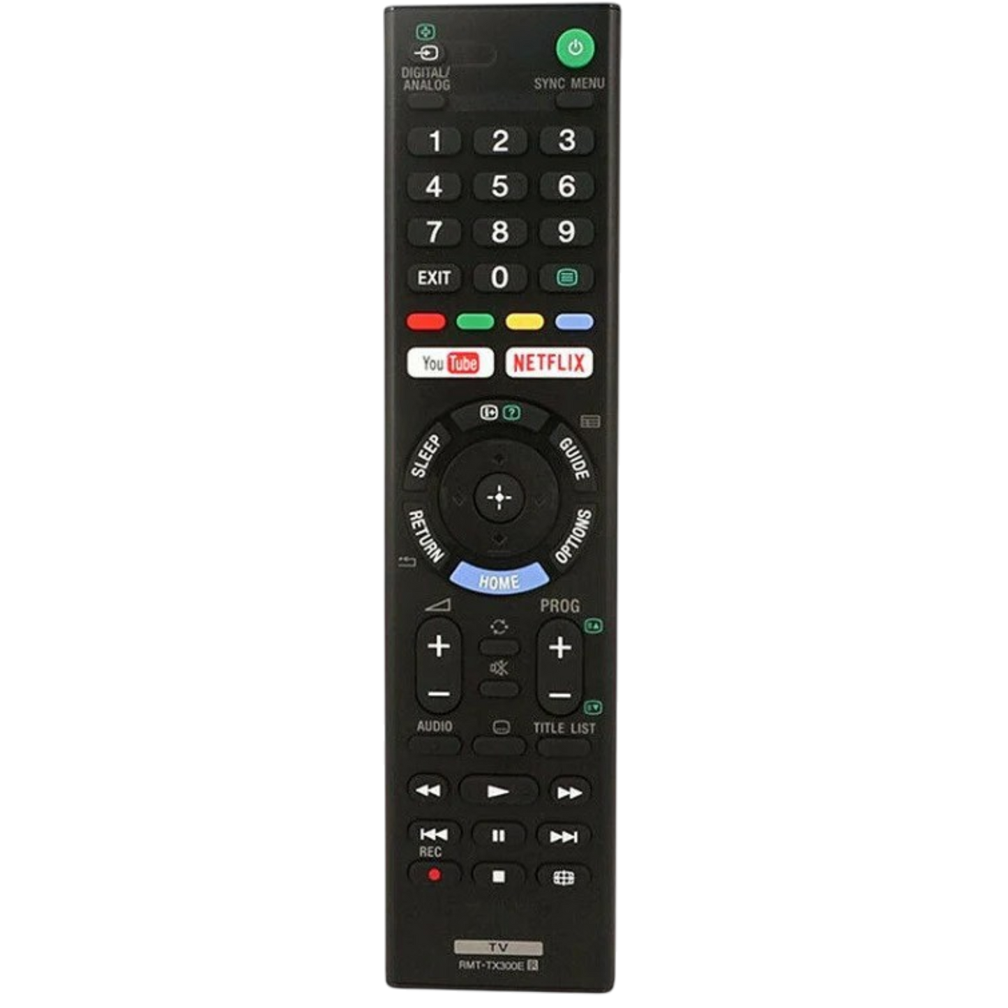 Replacement Remote Control for Sony RMT-TX300E | Suits Bravia Televisions